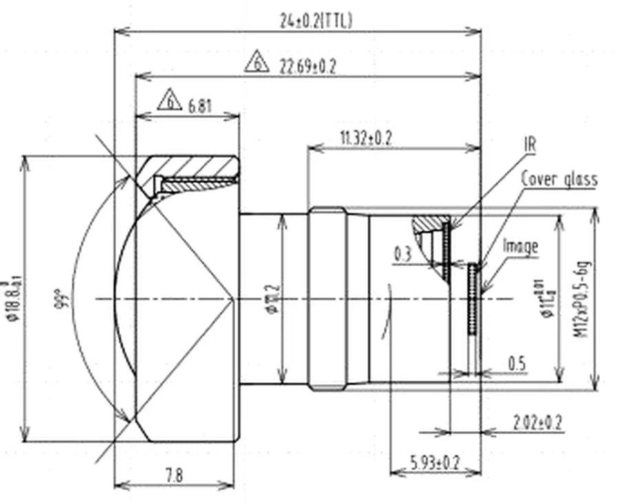 LS-SND3328-16M dimensions (mm)