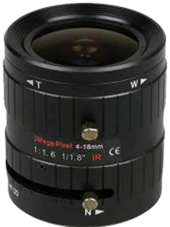4-18 mm, 1/1.8", 3 MP, C-mount Varifocal CCTV Lens (LS-BCS0418IR-3M)