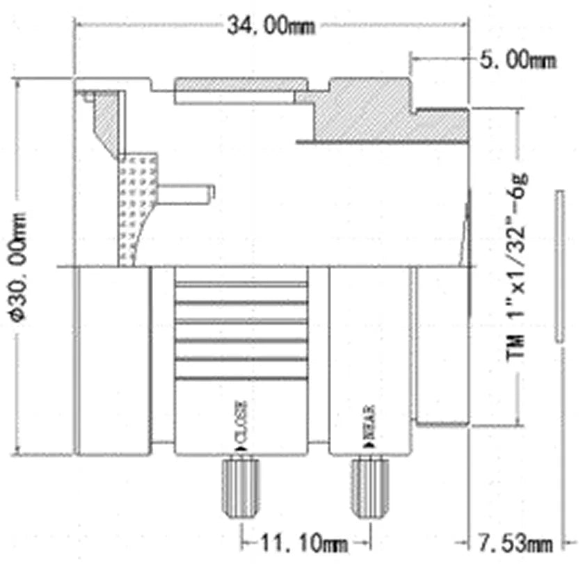 LS-SFC0612IR-3M dimensions (mm)