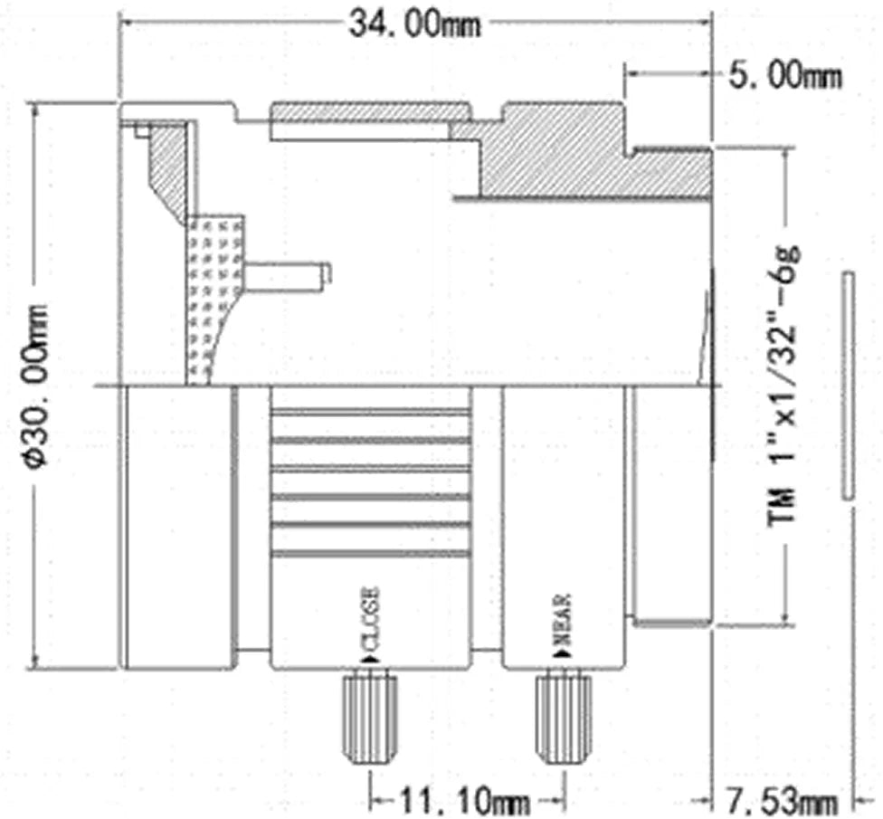 LS-SFC0618IR-3M dimensions (mm)