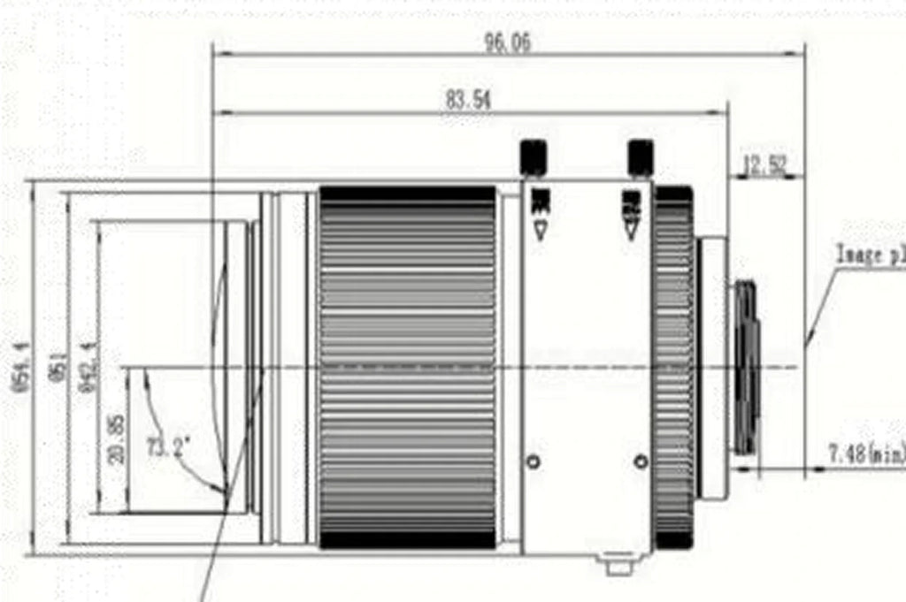 LS-SVD3618IR-8M dimensions (mm)