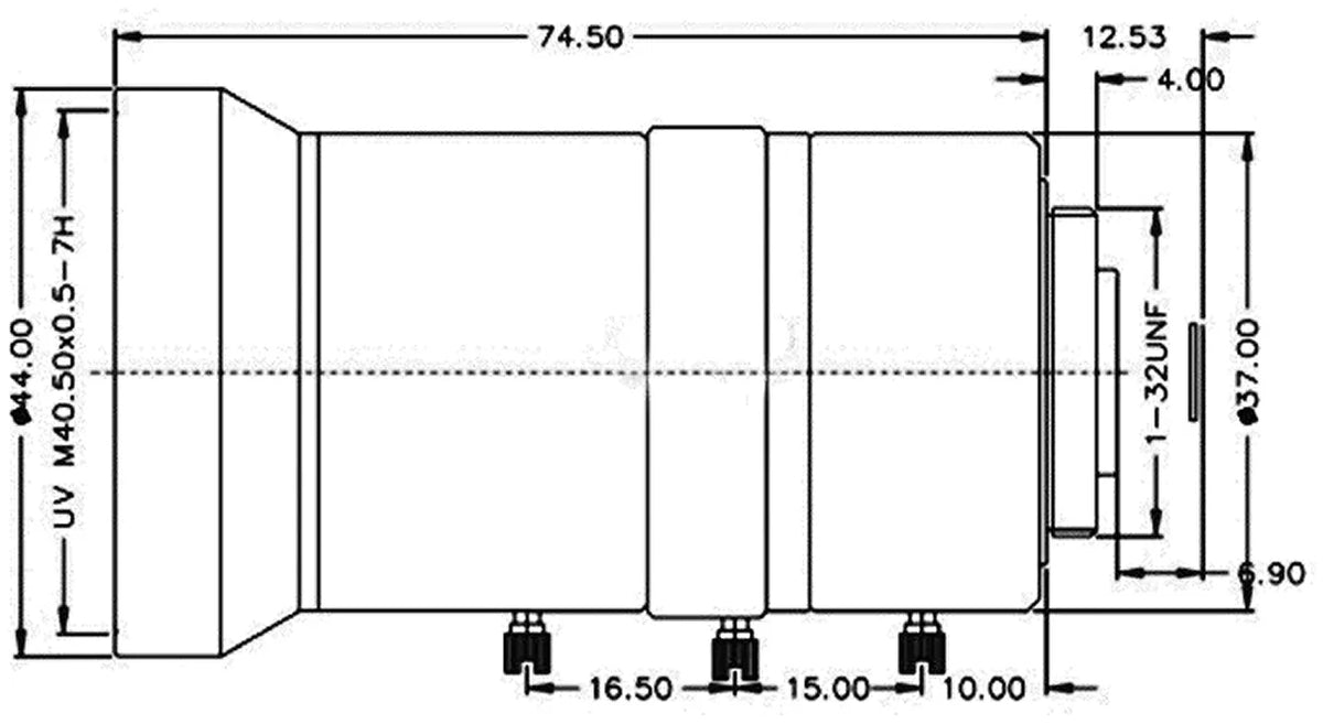 LS-SVM0550IR-3M dimensions (mm)
