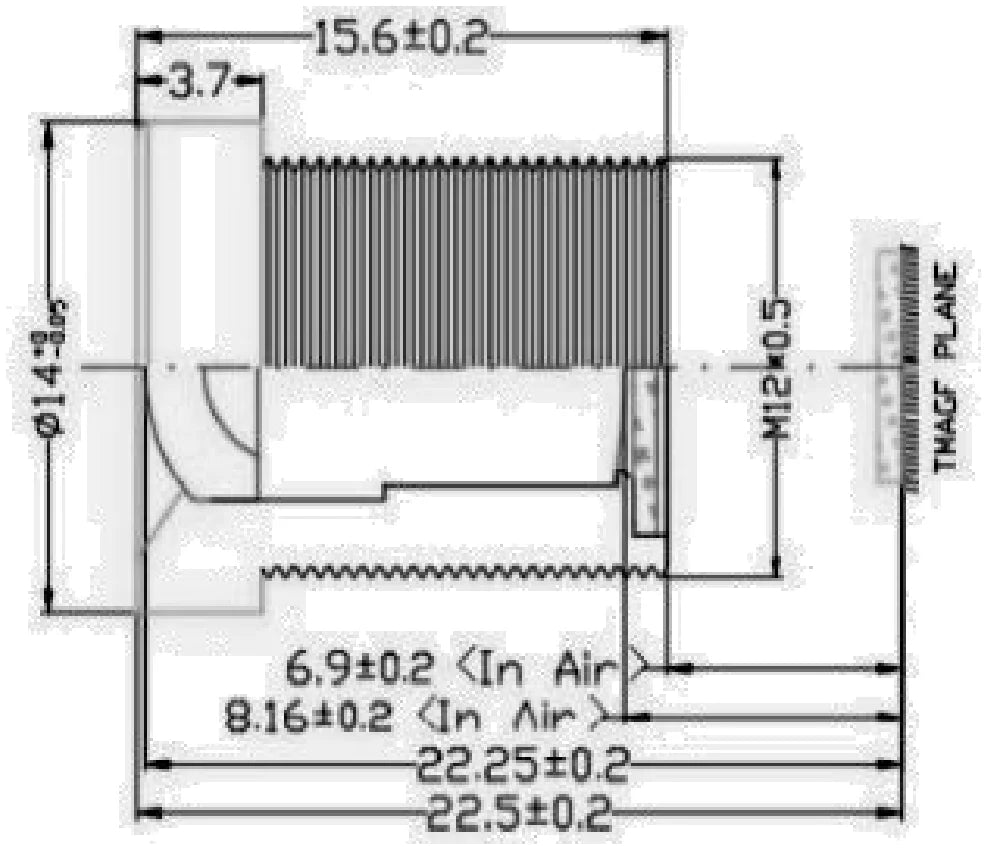 LS-SBF0622IRF-3M dimensions (mm)
