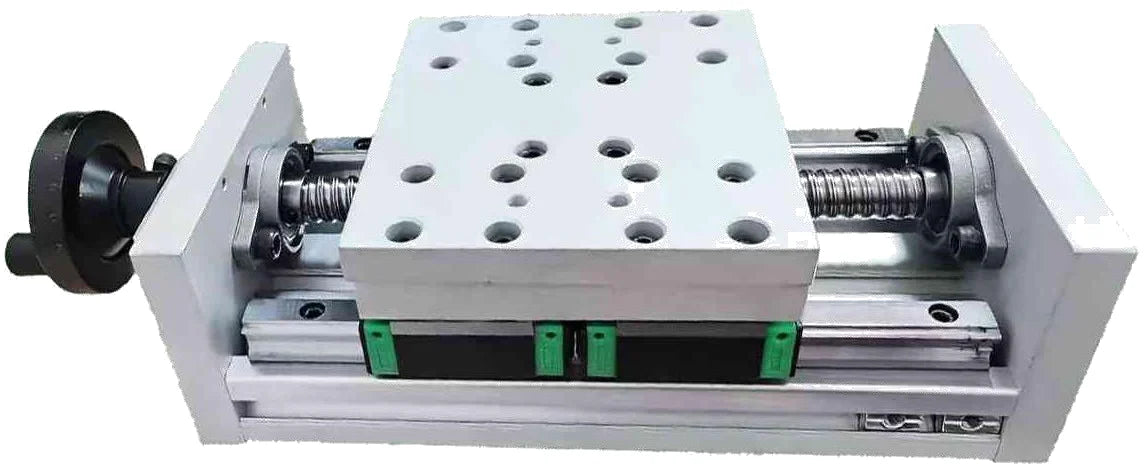 Ball-screw manual lift / slide tables, 120 mm wide (LS-SJT-X120180-355)