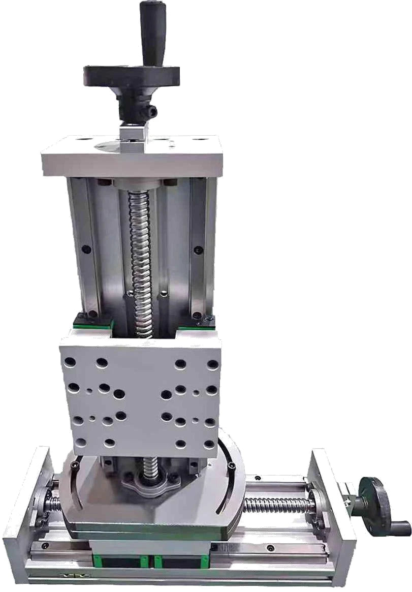 Ball-screw manual lift / slide tables, 120 mm wide (LS-SJT-XZ120180180-355)