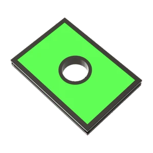 110 x 110 mm Through-Hole LED Backlight (LS-2BCK-110X110-D40) - Green