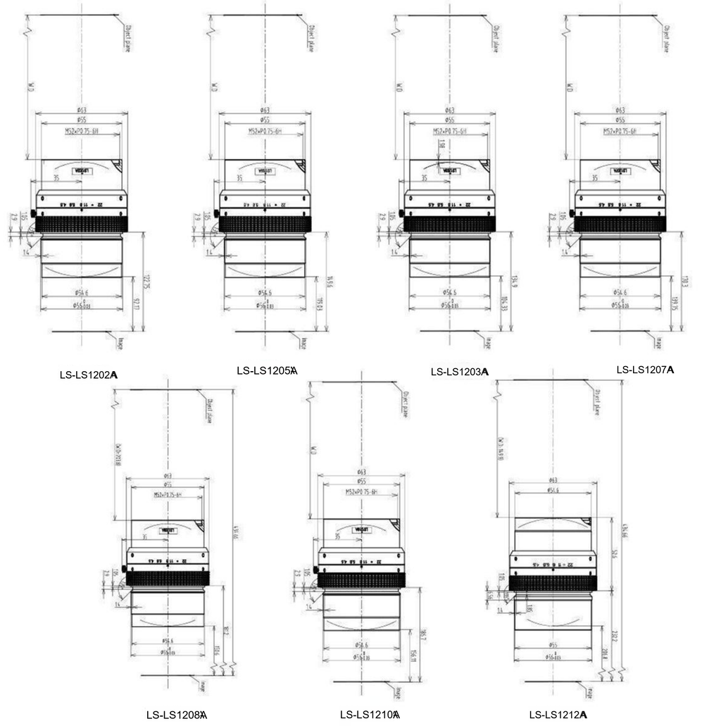 LS-LS1202A dimensions (mm)