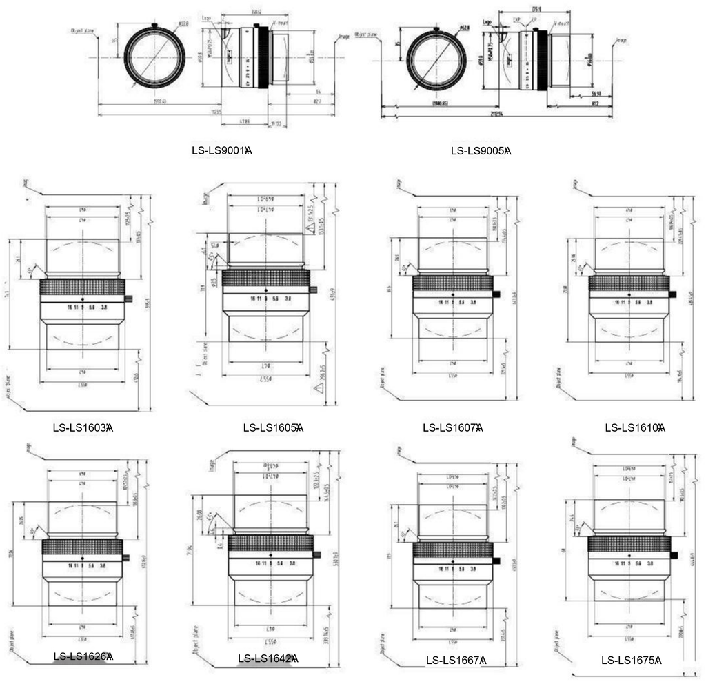 LS-LS9001A dimensions (mm)
