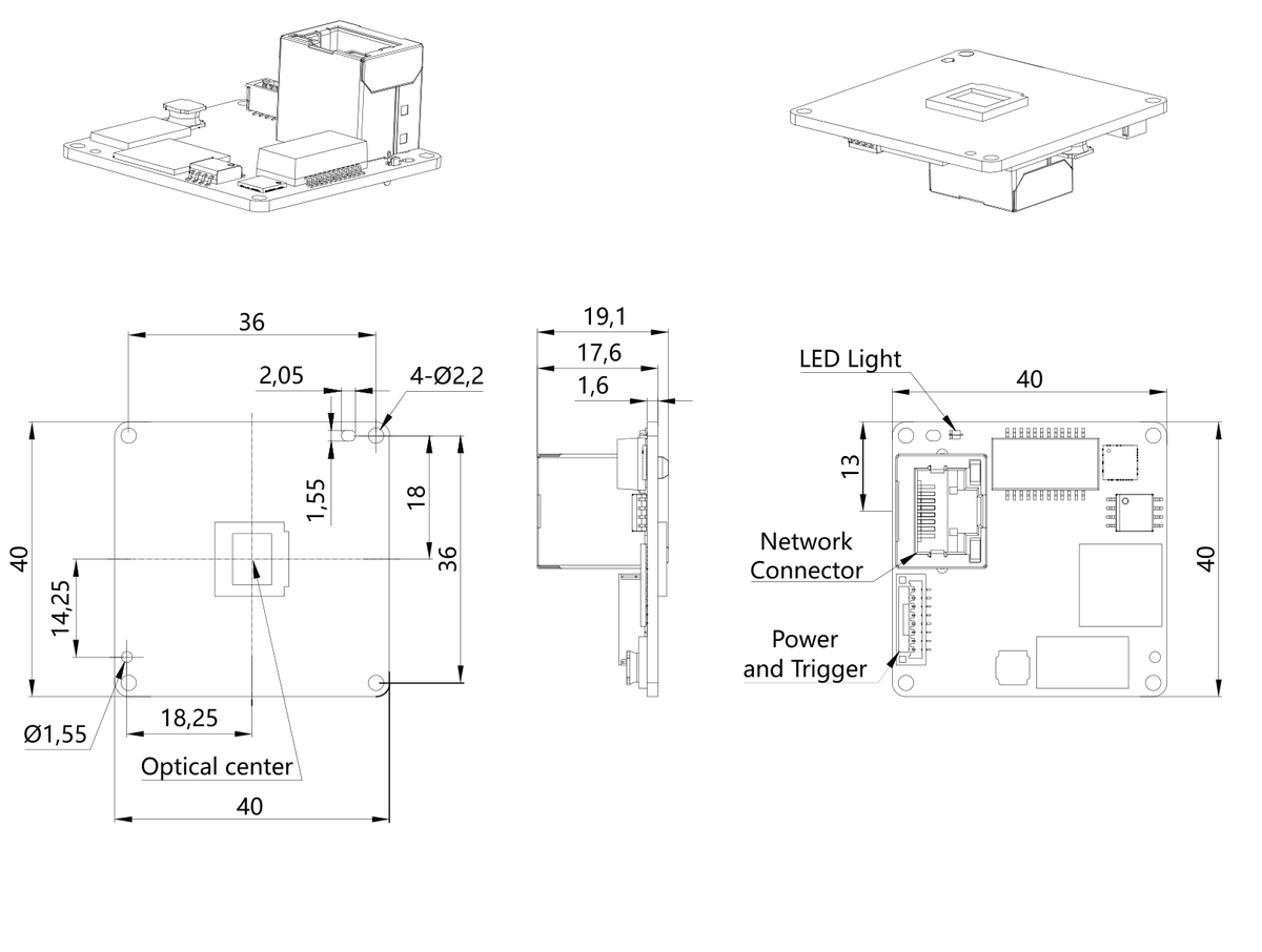 LS-BL-134GC/M-GE dimensions (mm)