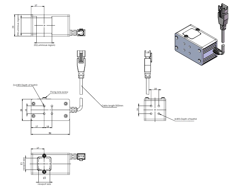 LS-3CO2020 dimensions (mm)