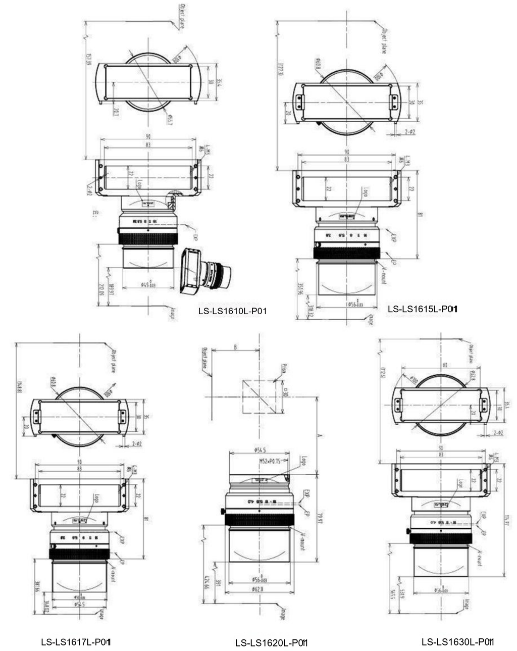 LS-LS1610L-P01 dimensions (mm)