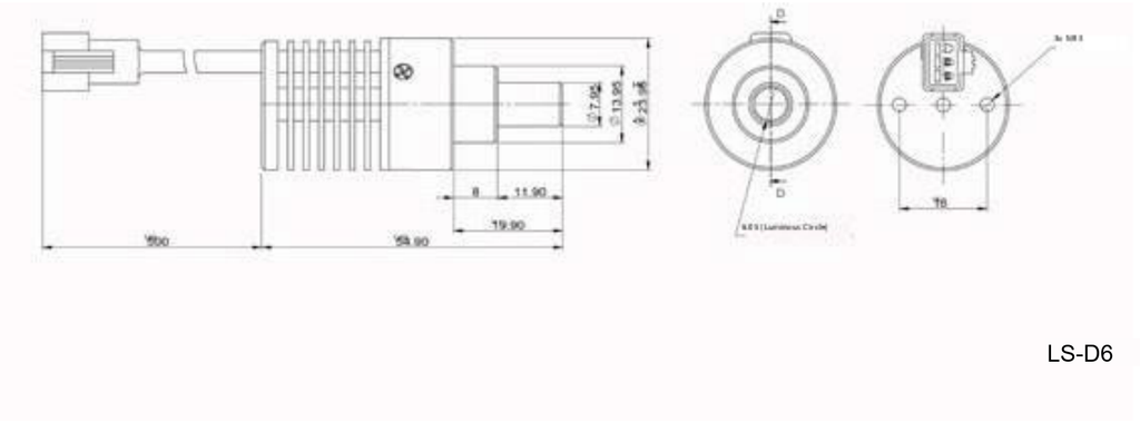 LS-D6 dimensions (mm)