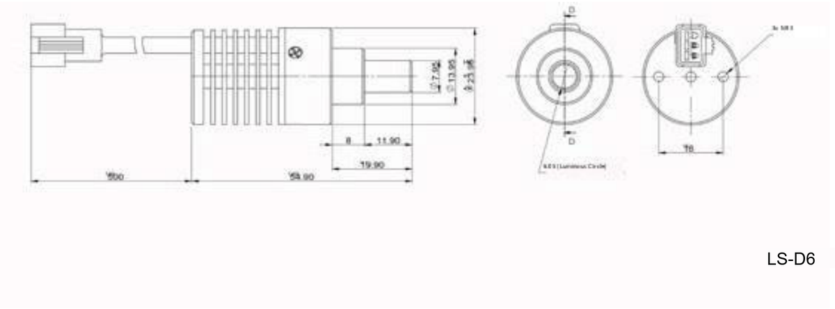 LS-D6 dimensions (mm)