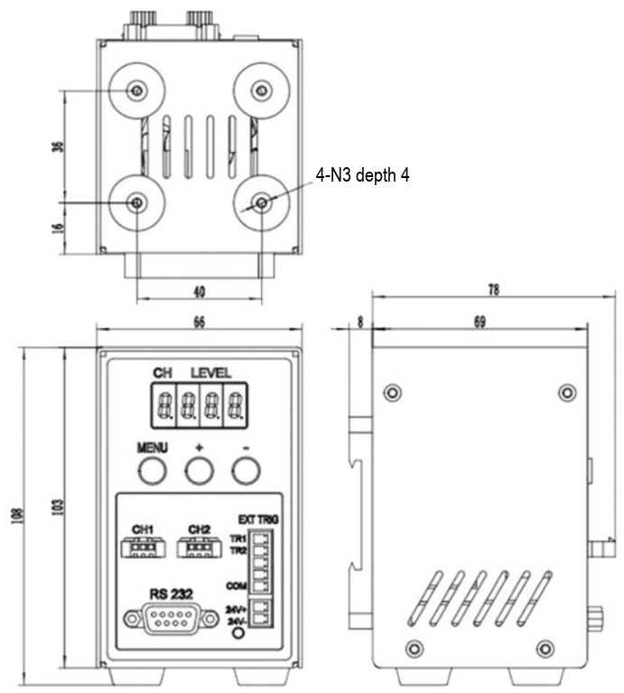 LS-DC-I30C-24020-2 dimensions (mm)