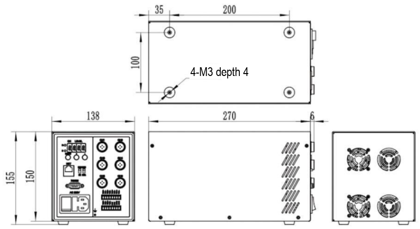 LS-DC450-L02CE-36020-6 dimensions (mm)