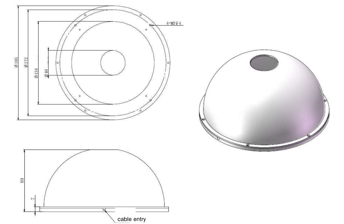 LS-DM2812 dimensions (mm)