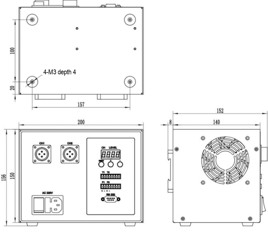LS-DV700-F03C-48200-2HK dimensions (mm)