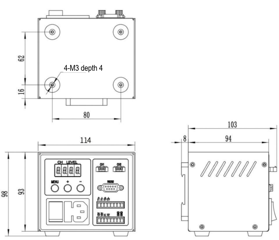 LS-DV65-F03C-48200-2 dimensions (mm)