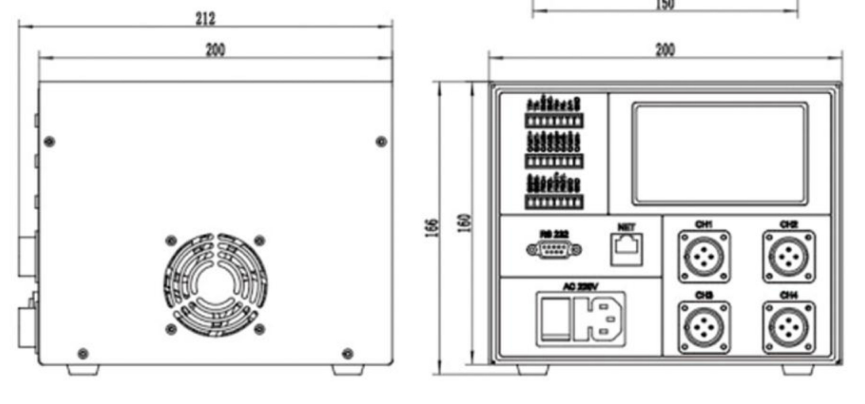 LS-DV500-LF03CE-24100-4 dimensions (mm)