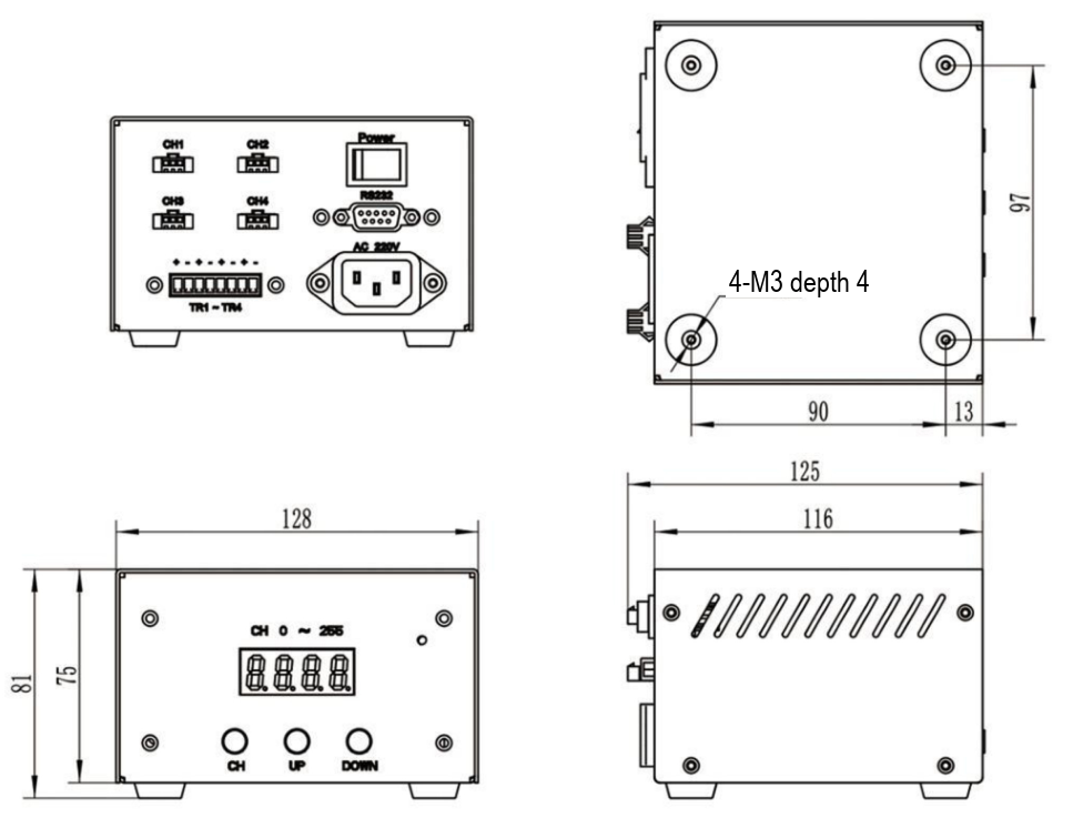 LS-DV65-N01C-12010-05005-4 dimensions (mm)