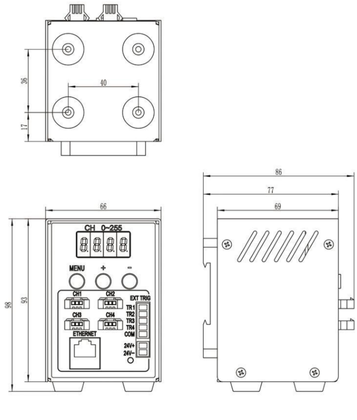 LS-DV-N02E-24040-4 dimensions (mm)