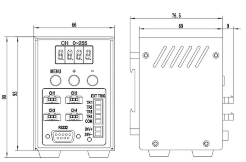 LS-DV65-N04C-24025-2 dimensions (mm)