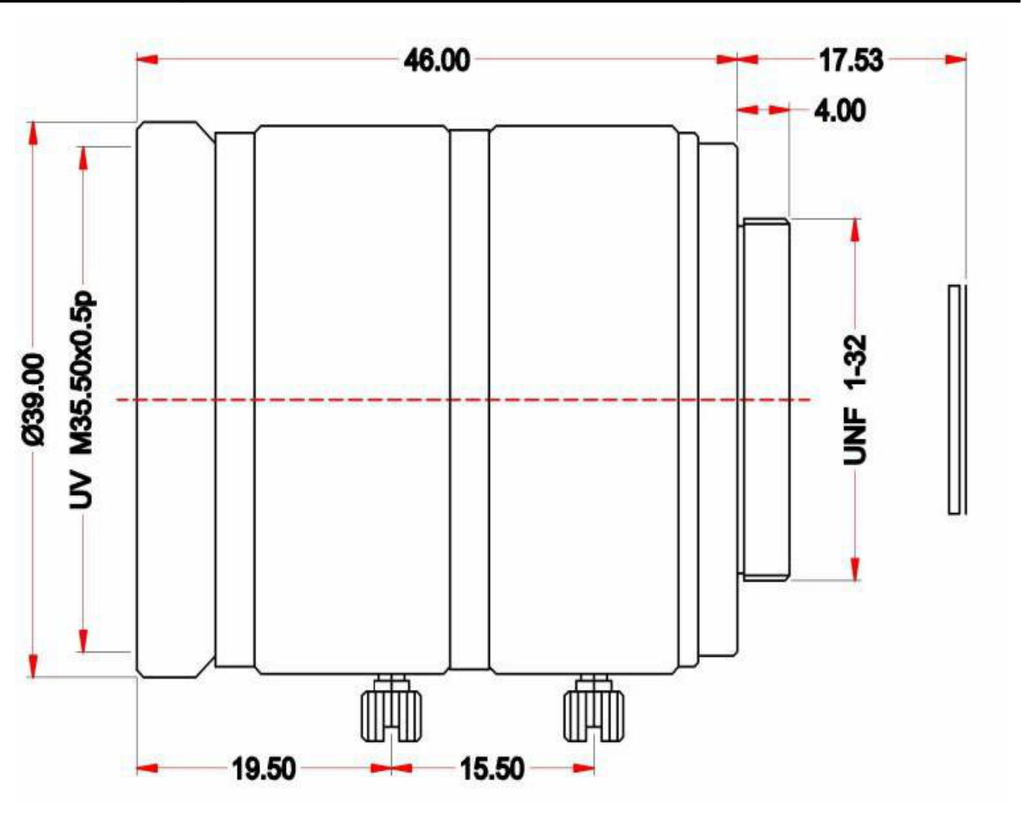 LS-FA7528C dimensions (mm)