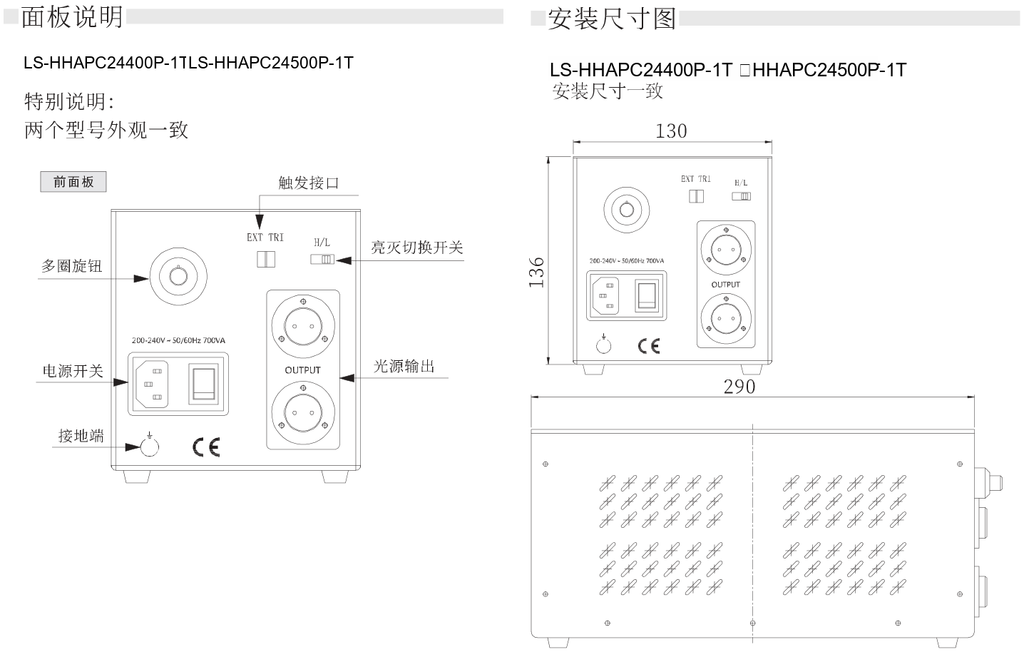 LS-HHAPC24400P-1T dimensions (mm)