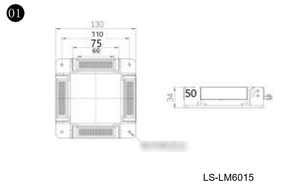 LS-LM6015 dimensions (mm)