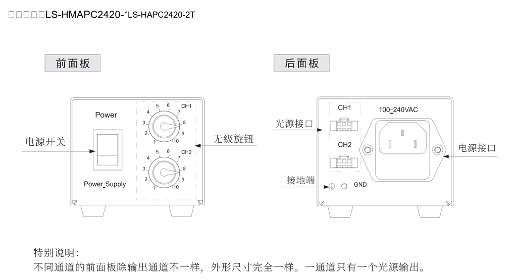 LS-HMAPC2420-1T dimensions (mm)