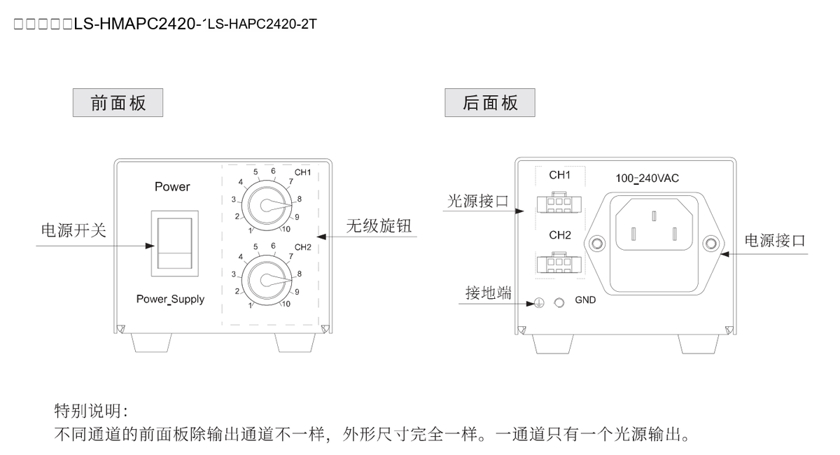 LS-HMAPC2420-1T dimensions (mm)