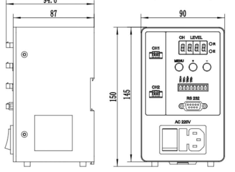 LS-65-MI02C-24020-2 dimensions (mm)