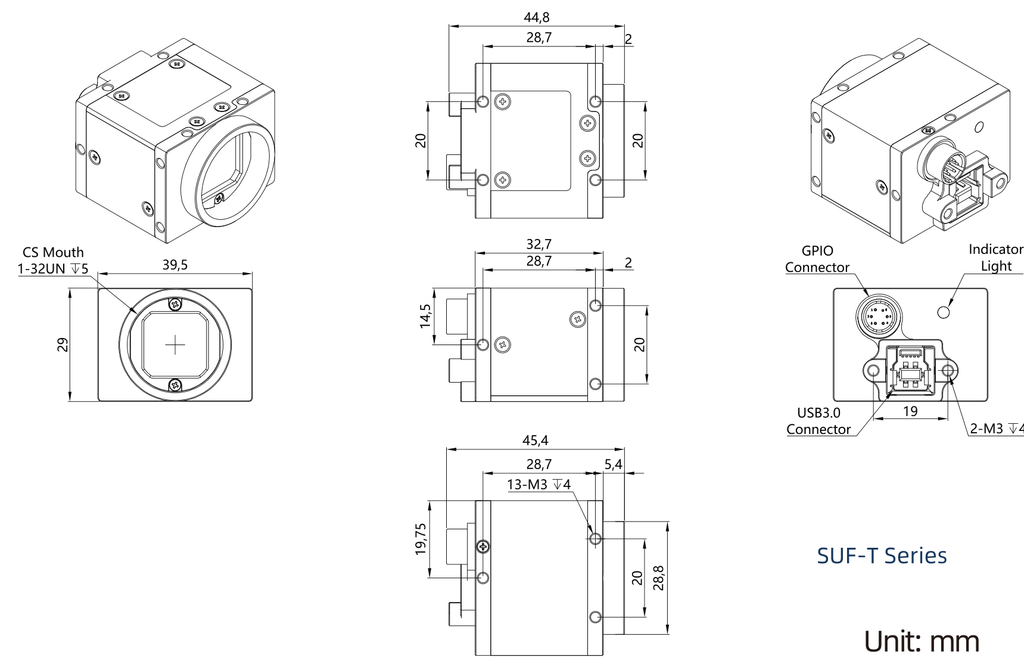 LS-MV-FU890GC/M dimensions (mm)