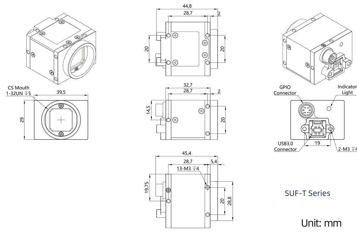 LS-MV-FU890GC/M dimensions (mm)