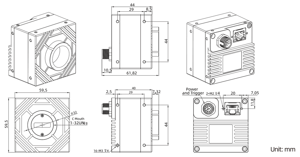 LS-MV-IL10GE dimensions (mm)