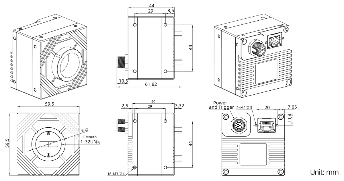 LS-MV-IL10GE dimensions (mm)