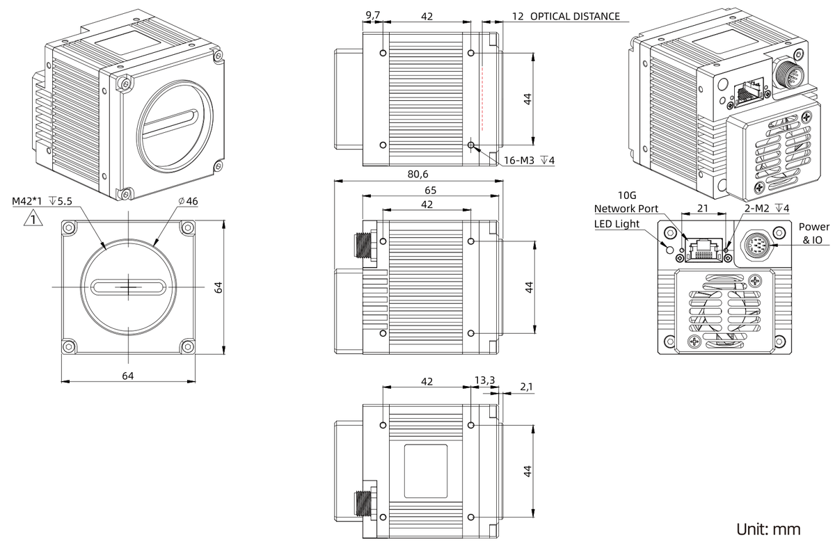 LS-MV-L042MT-10G dimensions (mm)