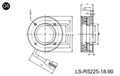 52 mm dia. non-standard ring lights (LS-R5225-18-90)