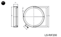 200 mm dia. non-standard shadowless lights (LS-RIF200)