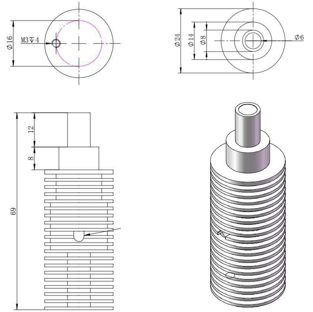LS-SP2.0-0803 dimensions (mm)