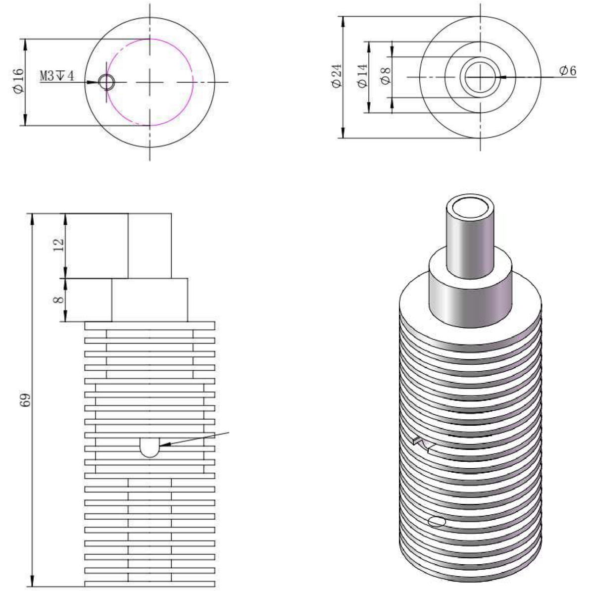 LS-SP2.0-0803 dimensions (mm)