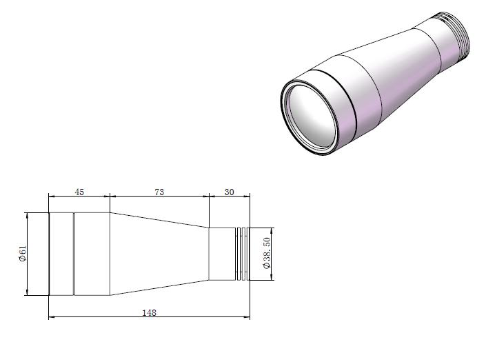 LS-SPP505-W dimensions (mm)