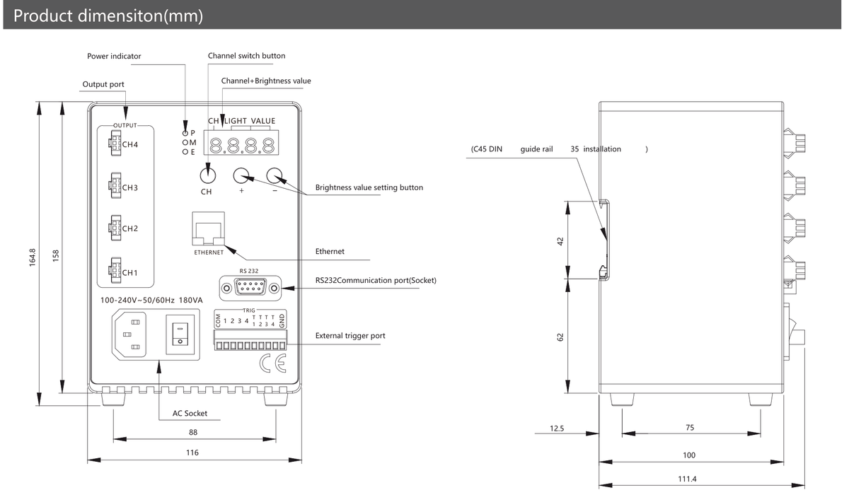 LS-SPS24120C-4TD dimensions (mm)