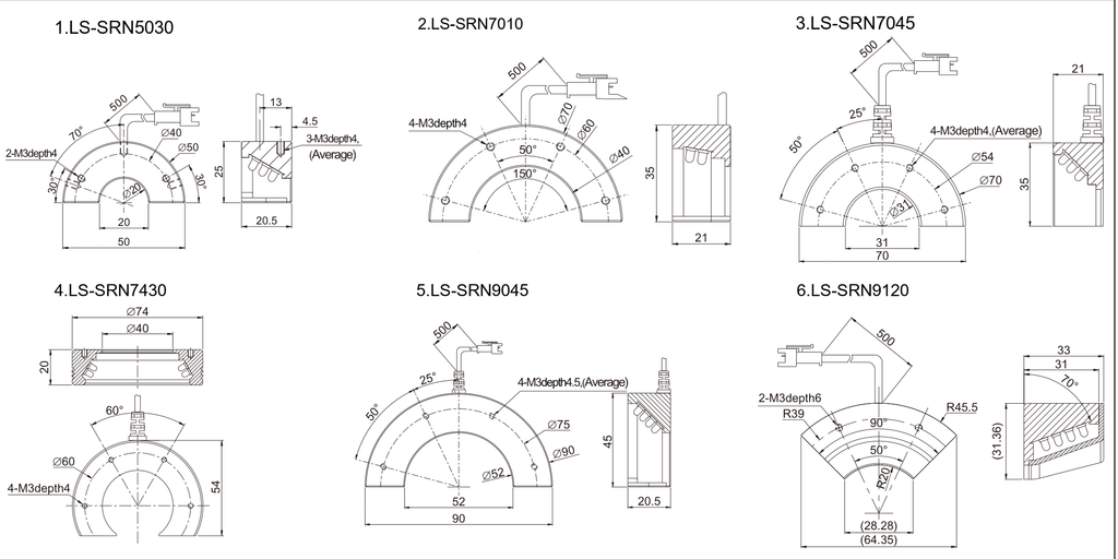 LS-SRN5030 dimensions (mm)