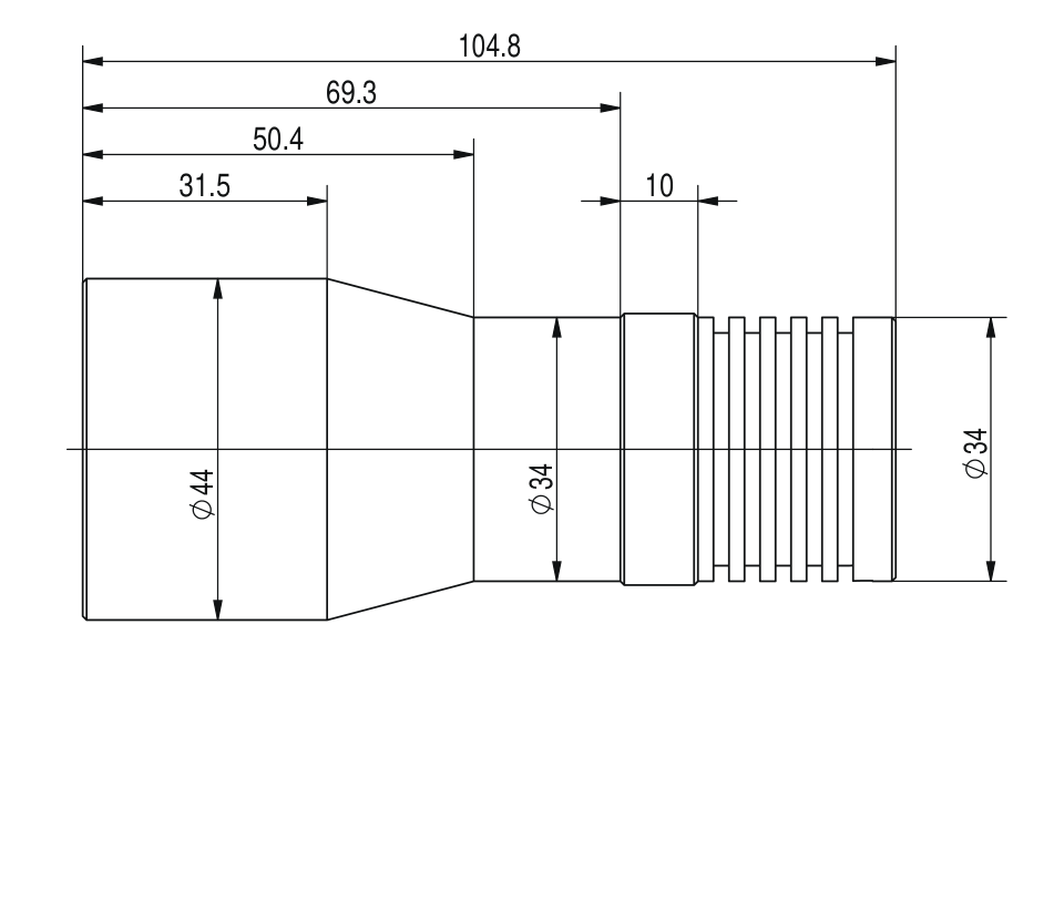 LS-VCL-26-XW-Y dimensions (mm)