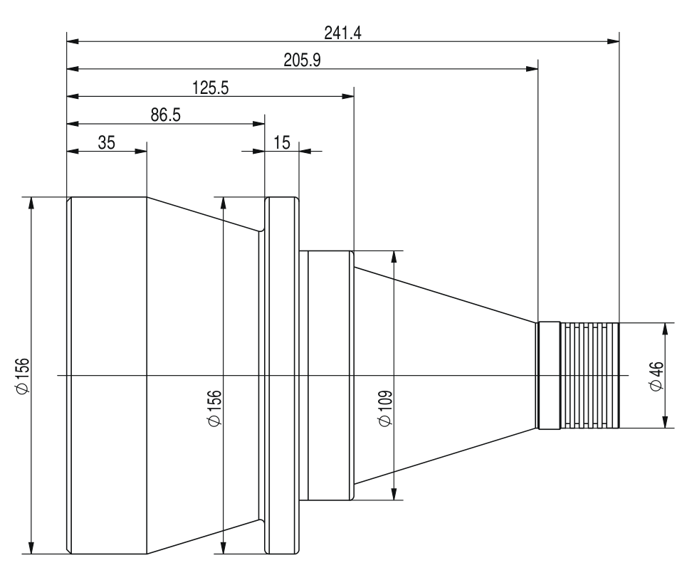LS-VCL-110-XW-Y dimensions (mm)