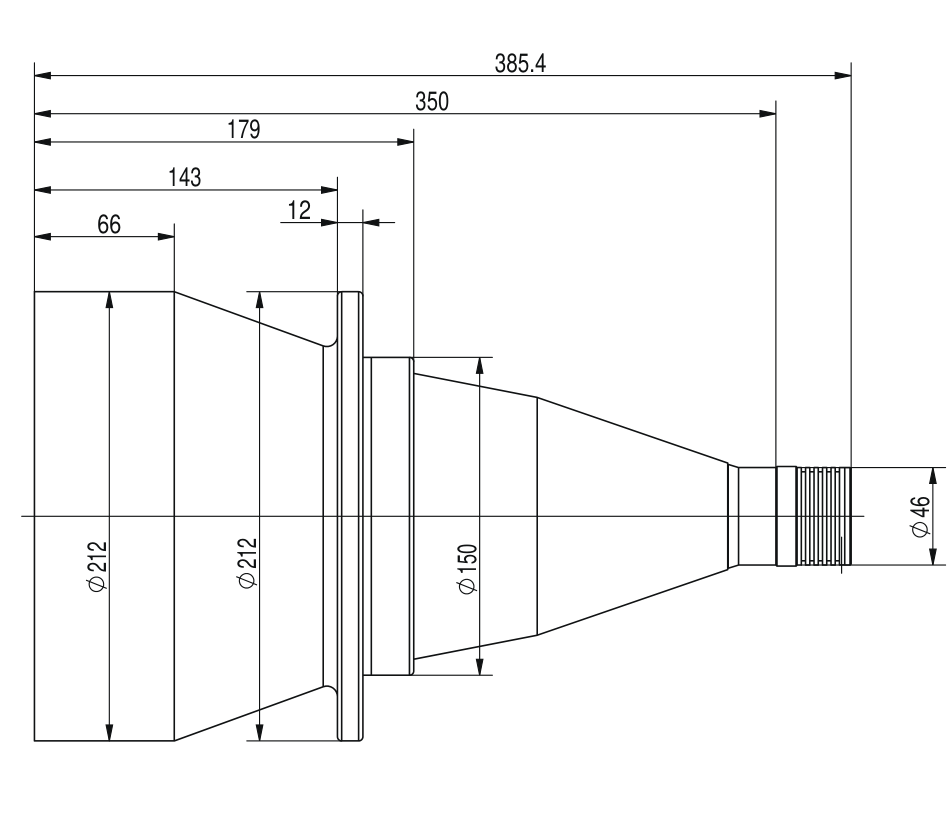 LS-VCL-170-XW-Y dimensions (mm)
