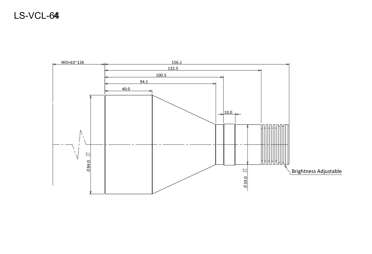 LS-VCL-64H-XW-Y dimensions (mm)