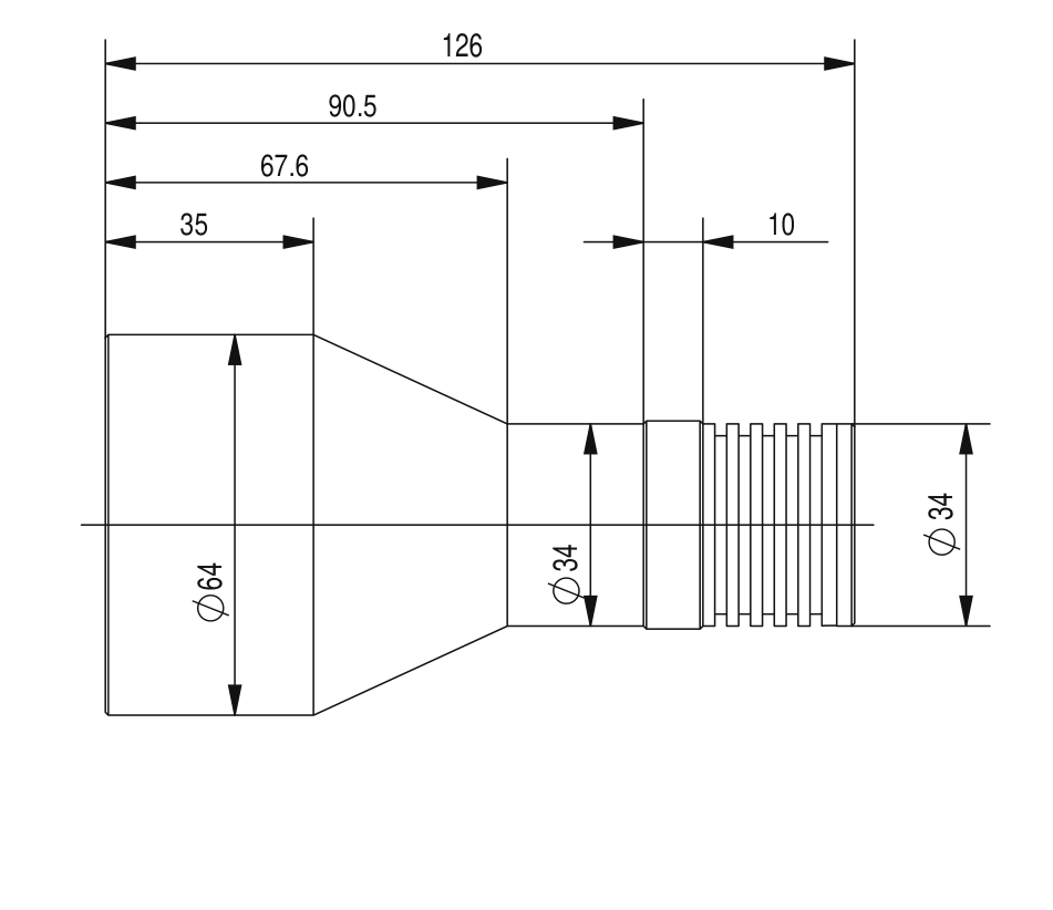 LS-VCL-48-XW-Y dimensions (mm)