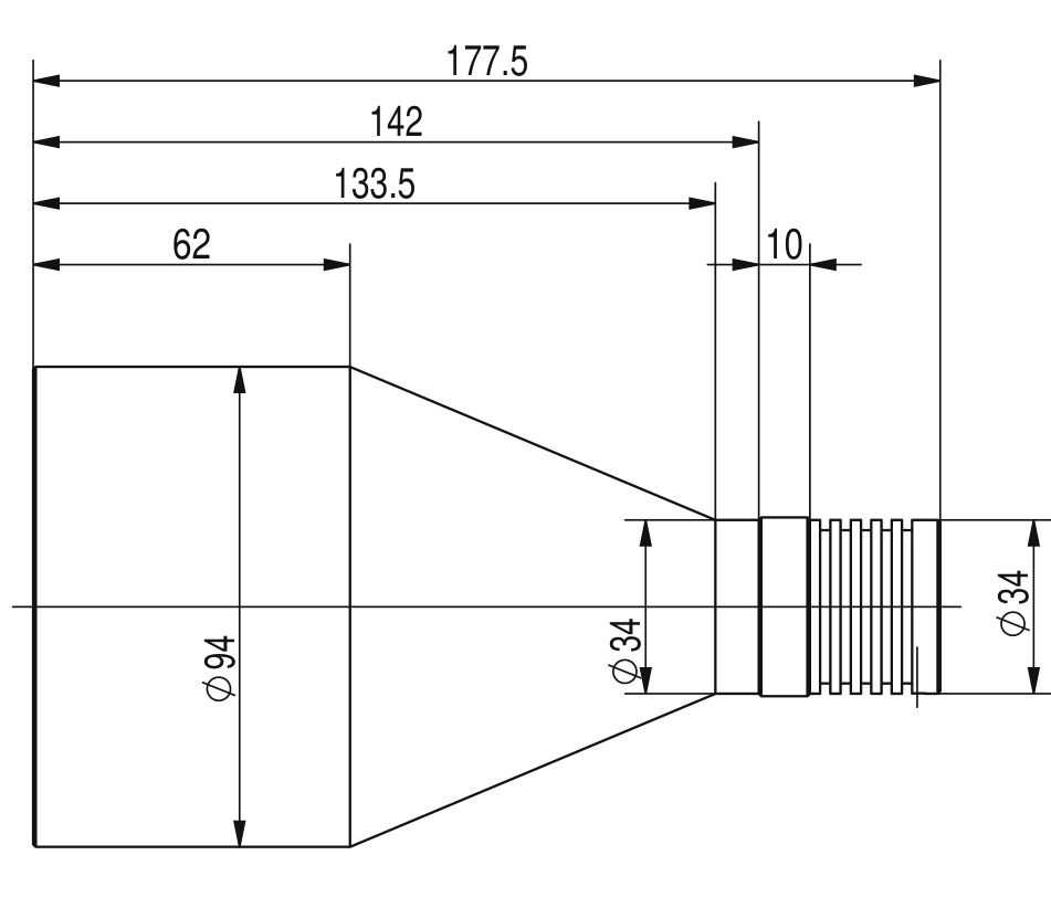 LS-VCL-72-XW-Y dimensions (mm)